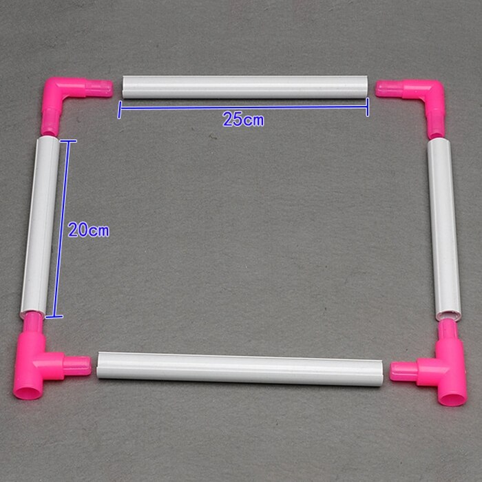 Borduurraam praktische universele clip plastic kruissteekring standaard houder ondersteuningsrek doe-het-zelf handgereedschap