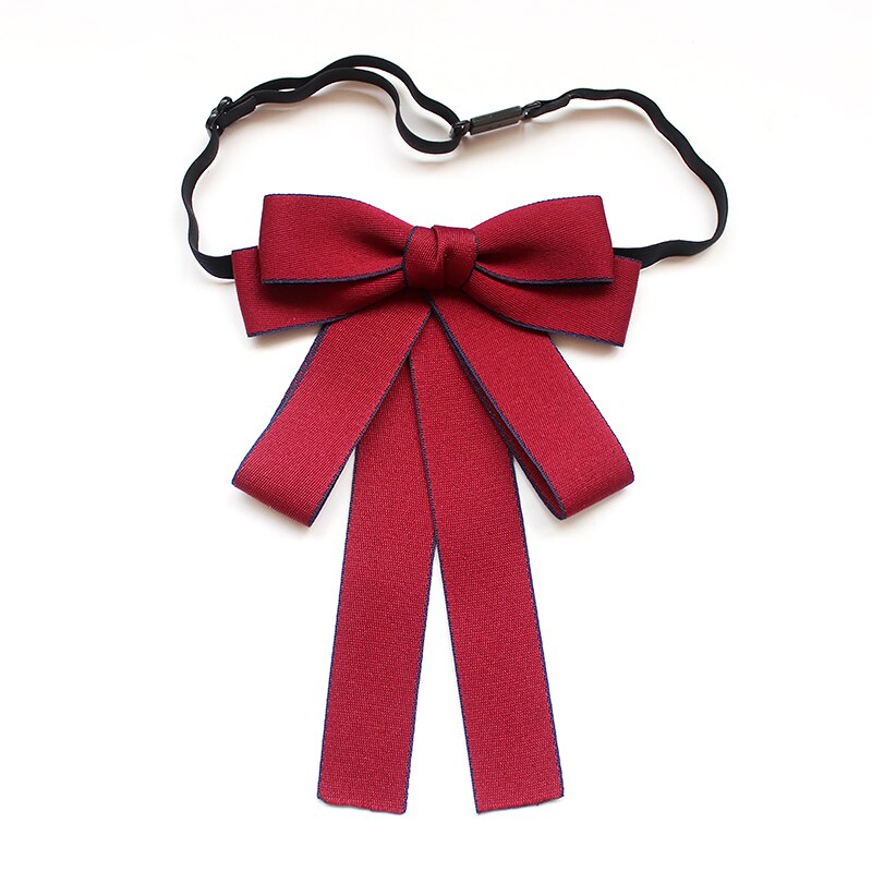 Vintage Mode Retro Strikje Broche Sieraden Lint Partij Broches Voor Vrouwen Meisjes Jas Pak Kraag Pinnen Accessoires: Melkwit