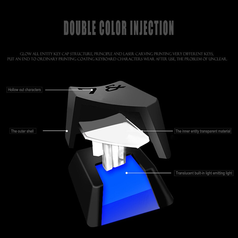 VODOOL Gaming Wired Keyboard and Mouse Combo Set with Backlight Mechanical Feeling Silent Gamer Kit Set for PC Laptop