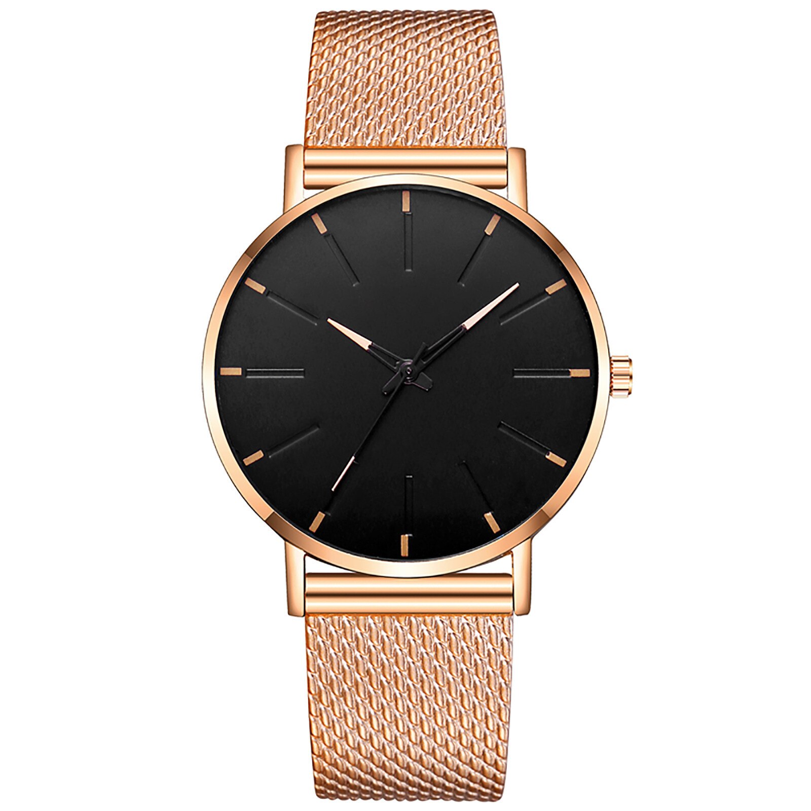 Men's mesh strap ultra-thin quartz watch Men's ultra-thin quartz watch Couple Analog Quartz Round Wrist men's watch #40: H