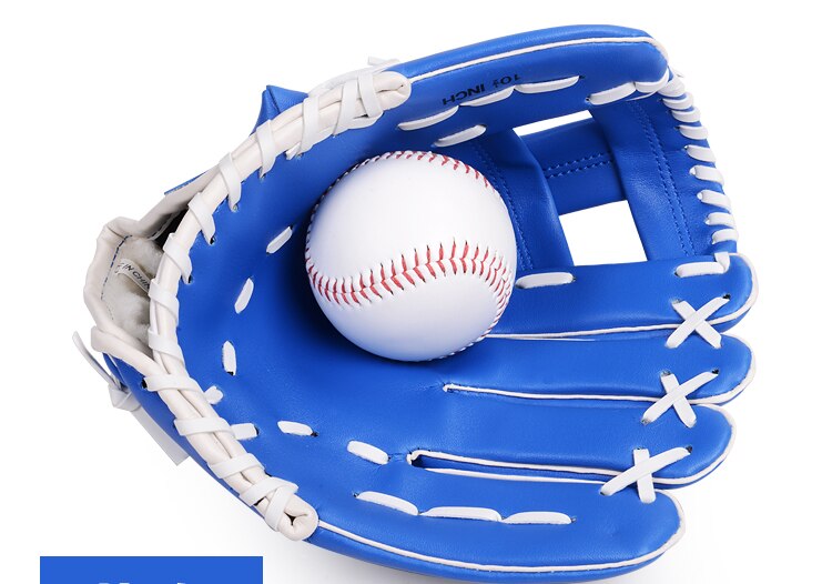 Udendørs sport brun baseball handske softball træningsudstyr størrelse 10.5/11.5/12.5 venstre hånd til voksen
