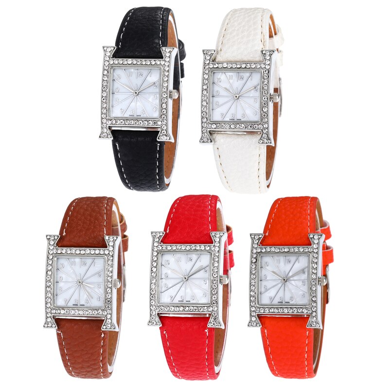 Luxury Bracelet Watches for women Stylish Gold Leather Strap Ladies Wrist Watch montre femme reloj mujer horloges vrouwen