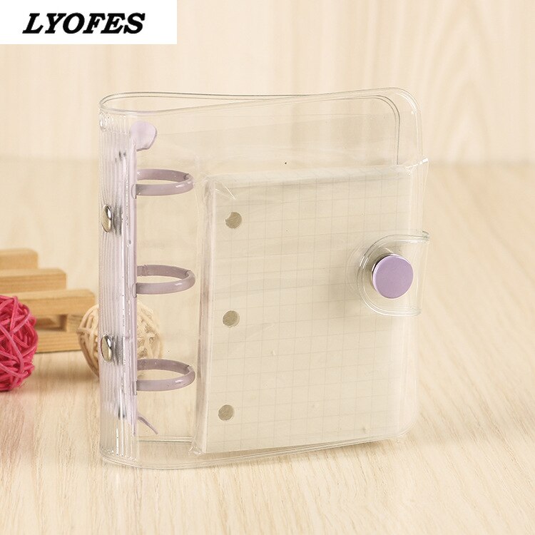 Kawaii Mini Pocket 3 Ring Loose-leaf Diary Notebook Binder Journal Agenda Book Birthday Set Korean School Stationery