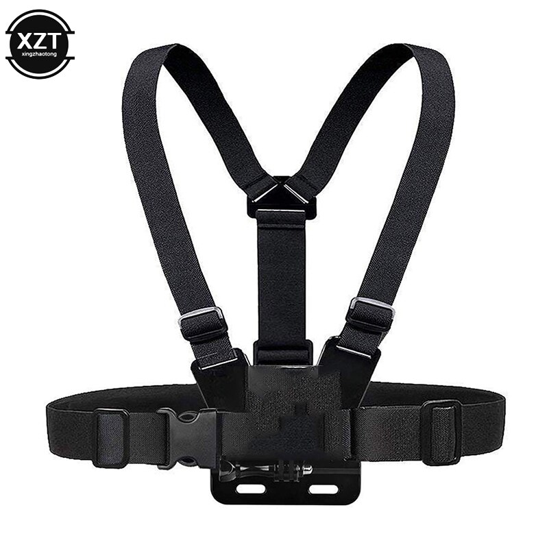 Borst Strap Mount Riem Voor Gopro Hero 7 6 5 Xiaomi Yi 4K Action Camera Borst Mount Harness Schroef voor Sjcam SJ4000 Sport Cam: A