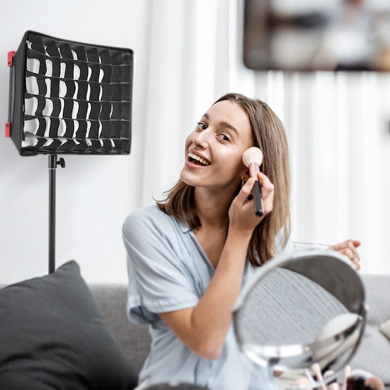 AMBITFUL-difusor de luz LED para vídeo, rejilla de panal, Softbox (solo caja difusora), LEDP60C