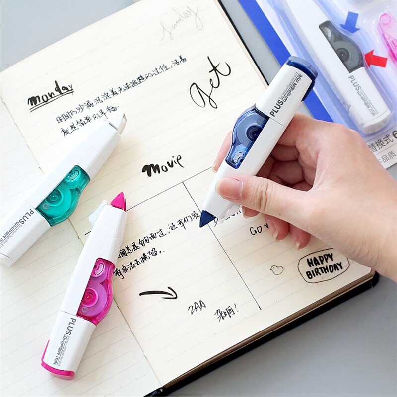 6M Cute Replaceable Correction Tape Japanese Stationery Correction Tool White Stickers Kids Students Office School Supplies