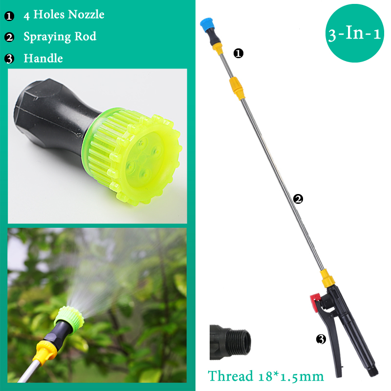 Tige de pulvérisation rétractable de 0.45-0.8m, pour pulvérisateur à pression manuelle, pulvérisation de pesticides de jardin extérieur, arrosoir d'arbre, accessoires: Lavande