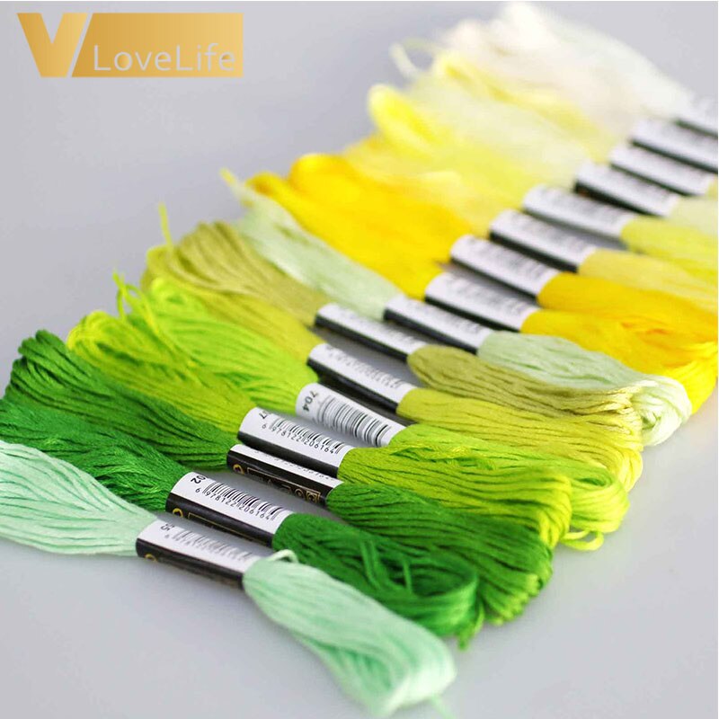 Thread Embroidery Thread Pattern Skein Cross Stitch Hilo Silk For Manualities Thread 100/150 Pcs DIY DMC For Home Decor