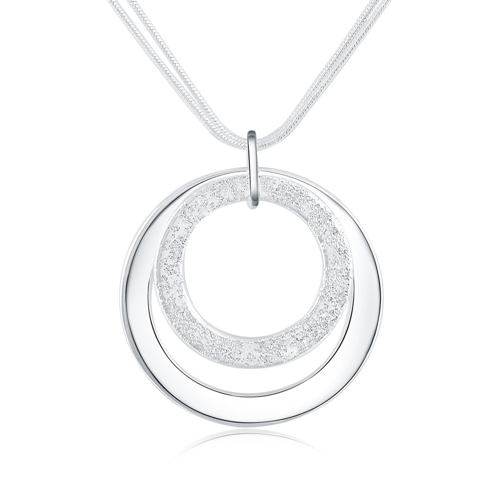 925 en argent Sterling collier rond pendentif multicouche serpent chaîne collier clavicule chaîne pour les femmes bijoux