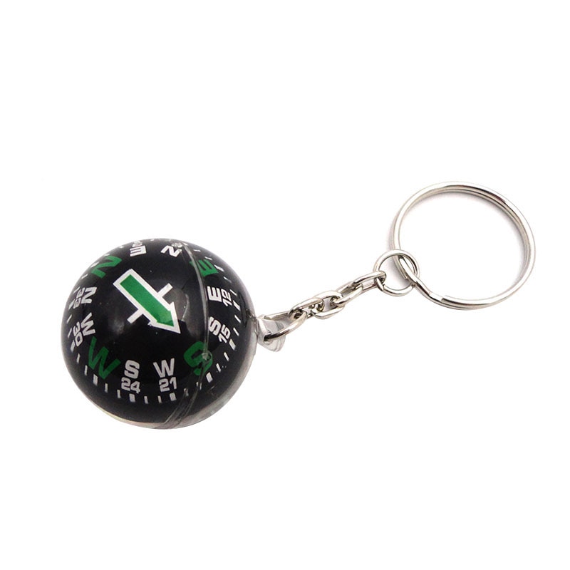 Boule liquide extérieure voyage survie boussole balle porte-clés rempli compas liquide pour randonnée voyage Camping en plein air SurvivalTXTB1