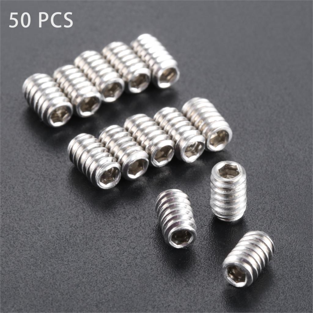9mm/12mm 50 stk rustfrit stål surfbrætter finne skruer strippet surfbræt longboard finner propper ror skrue surfing tilbehør