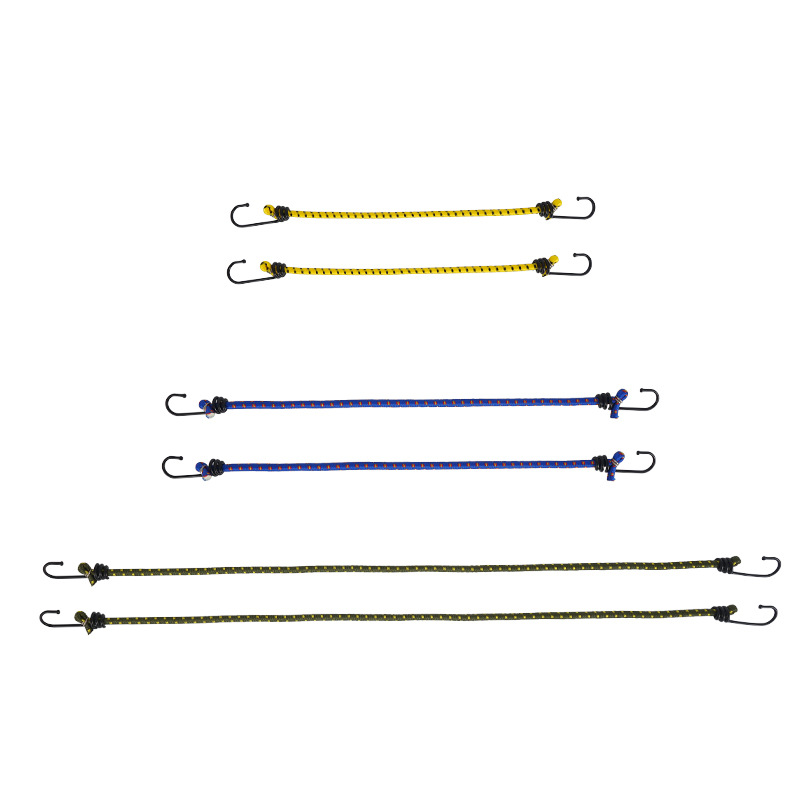 Lot De 6 Sangles élastiques Robustes Avec Crochets - 35 Cm, Caoutchouc Et PP, Pour Camping, Vélo, Bagages