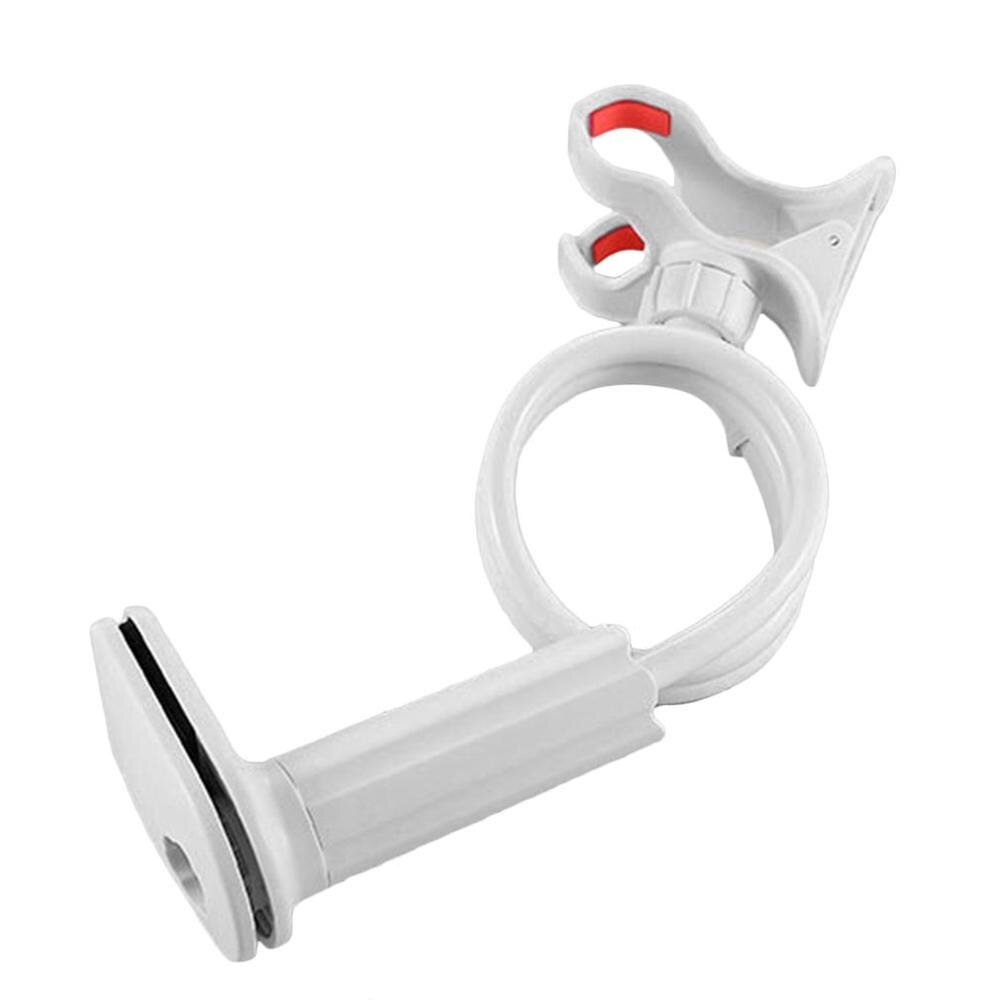 Portable Flexible Mobile Phone Stand Lazy Holder Mount Bracket Table Desk Clip Cellphone Universal Stable Long Holder: white
