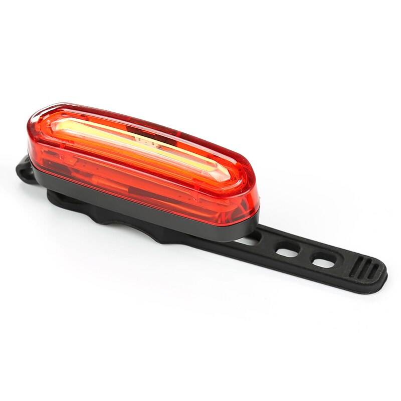Luce per bicicletta per bici LED faro ricaricabile USB fanale posteriore ciclismo avvertimento fanali posteriori posteriori torcia accessori bici: Taillight A red