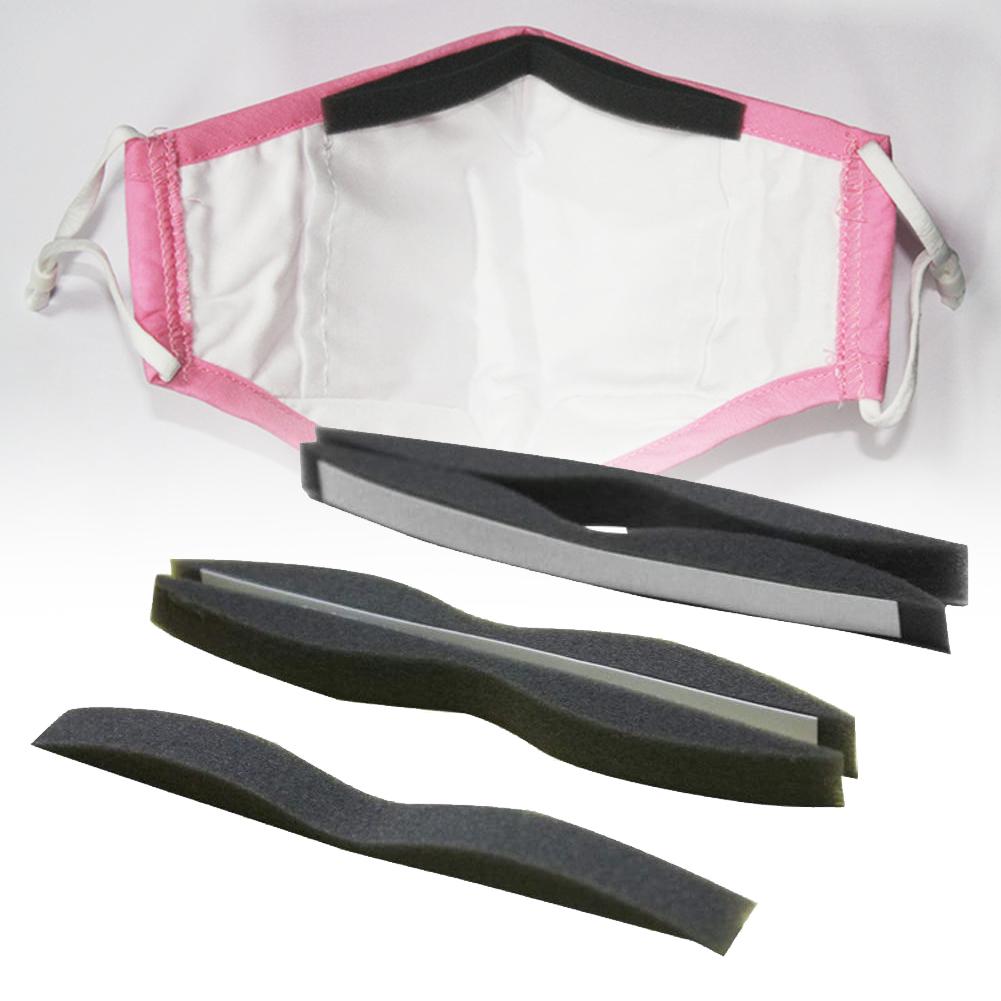 20Pcs Diy Zelfklevende Spons Neusbrug Pads Strip Voor Maskers Comfortabele Afdichting Neusbrug Pad Masker Accessoire