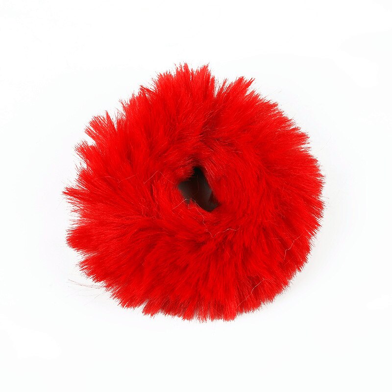 4.3 tum sammets scrunchie elastiska hårband för kvinnor hästsvanshållare plysch hårrep gummiband pannband håraccessoarer