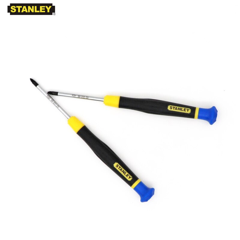 Stanley 1-piece precision micro pozidriv screwdriver pozi PZ0 PZ1 comfortable rubber grip handle electronic tools S2 alloy steel