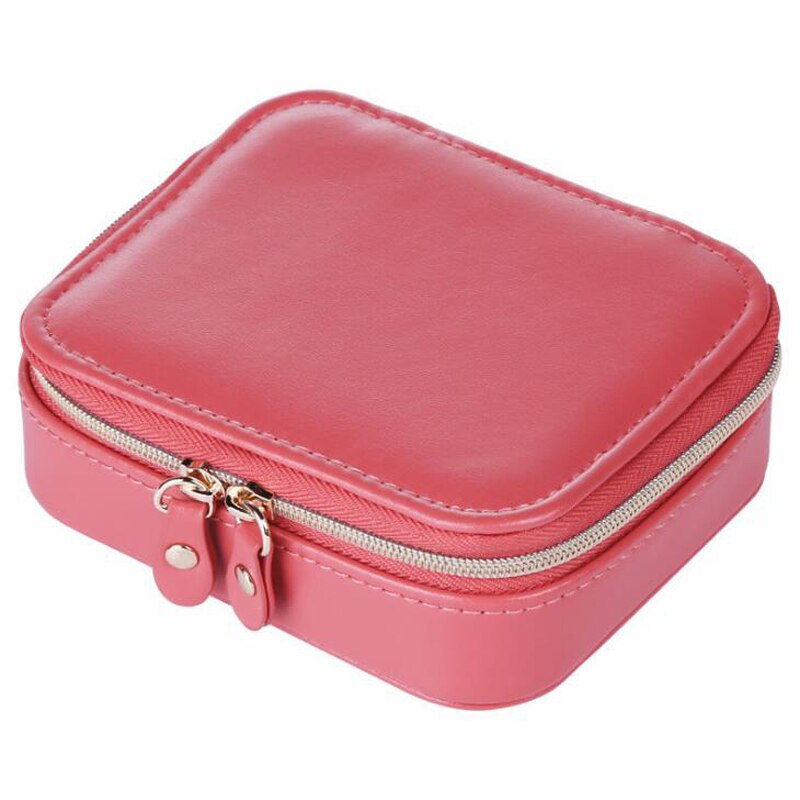 Anneau de boucle d'oreille en cuir multi-couleur bijoux affichage boîte de rangement organisateur porte-plateau boîtes de rangement cosmétiques en plein air