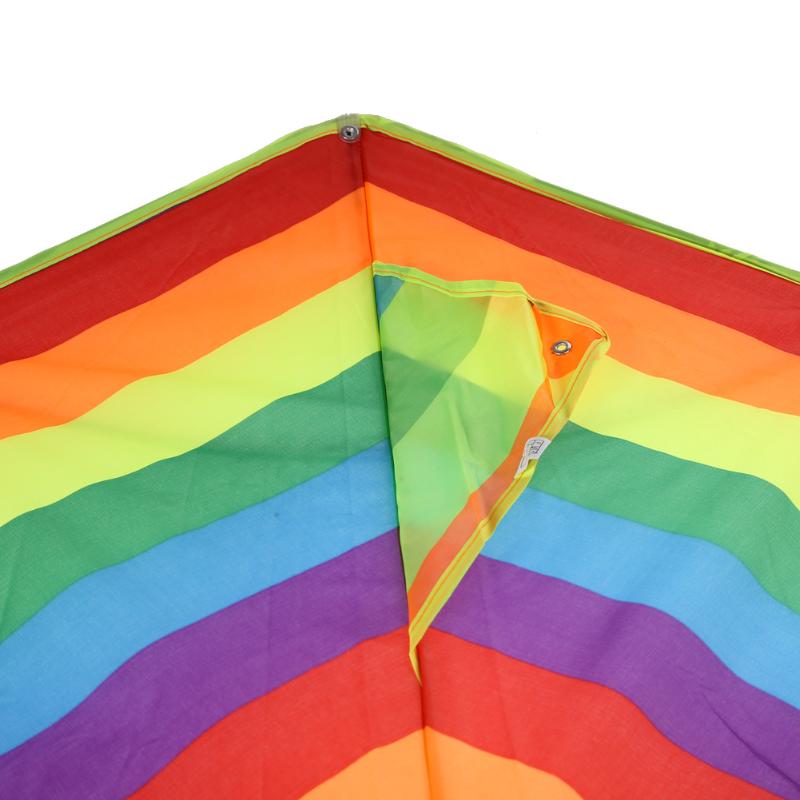Regenboogvlieger lange staart nylon nieuwigheid regenboog schilderij vlieger interessante buitenvliegers vliegende kinderen interactief kleurrijk