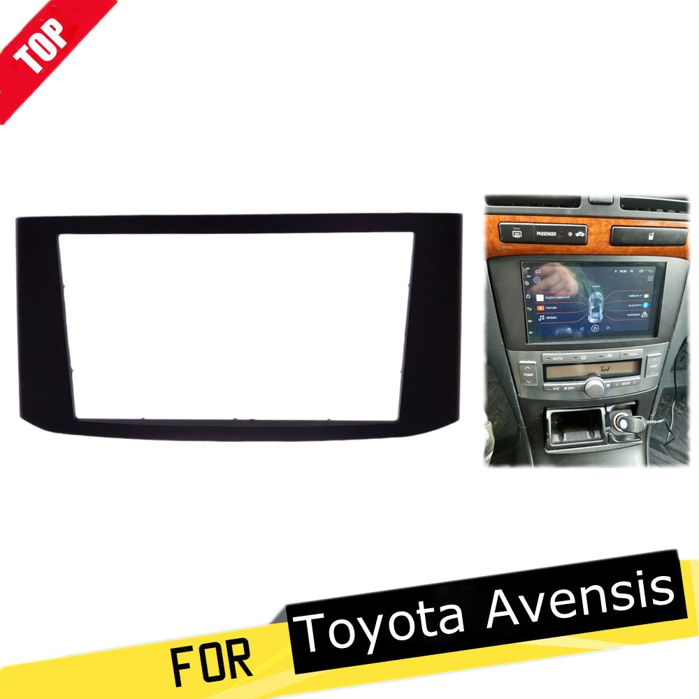 Longshi Dubbel Din Autoradio Fascia Voor Toyota Avensis 2003 Dvd Stereo Speler Gezicht Plate Panel Adapter Frame 2 Din