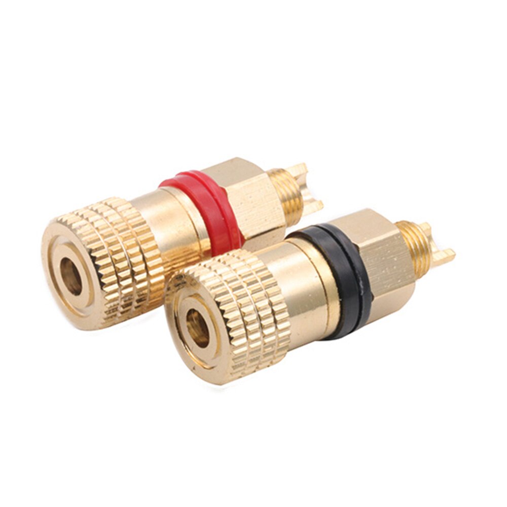 Connecteur de connexion R, borne de haut-parleur, en cuivre pur, courant élevé, Terminal de câble HIFI, connecteur de batterie au Lithium, 2 pièces