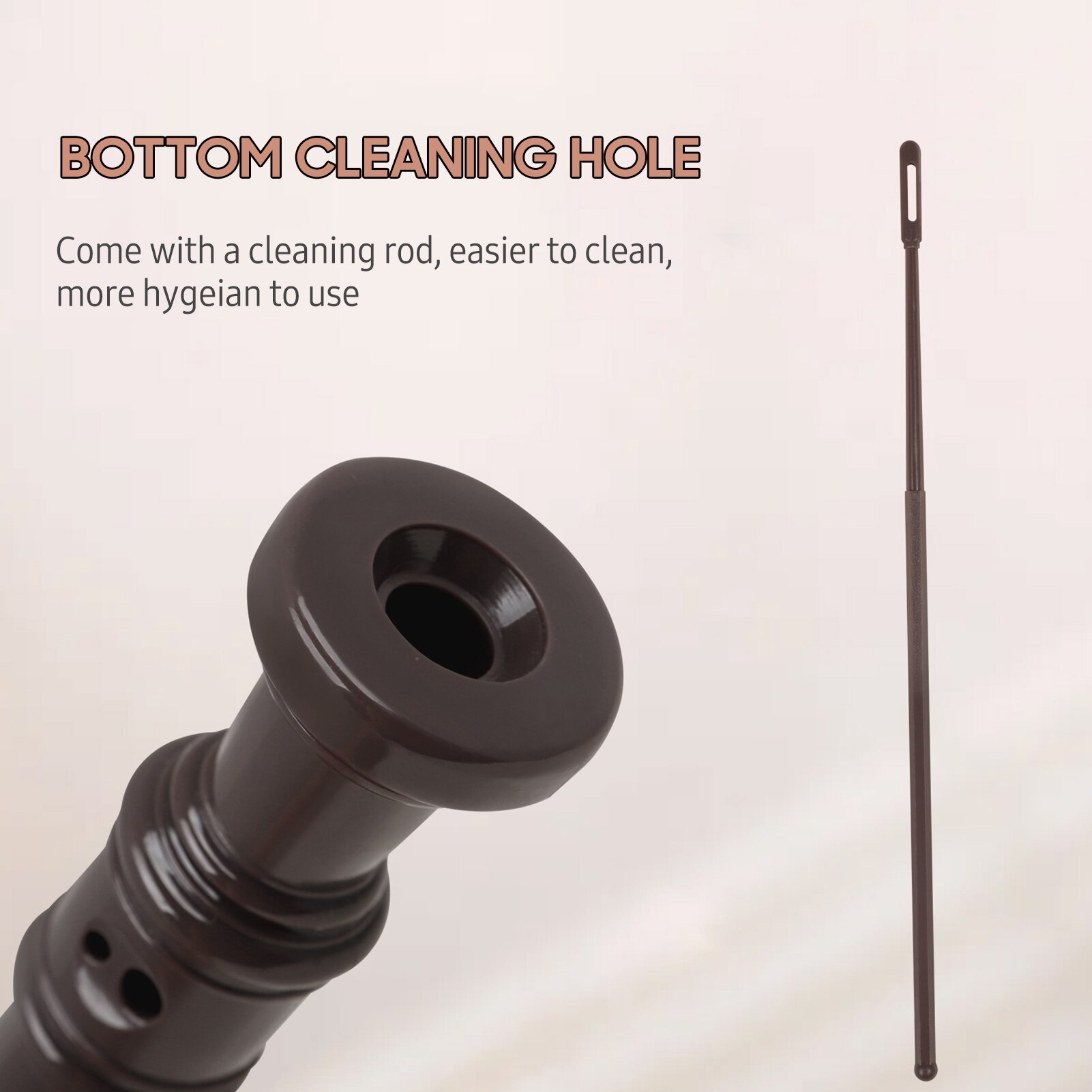 J32 ABS G Key Clarinet Soprano Descant Recorder German Style 8 Holes G Key Fingering Recorder Instrument with Cleaning Rod