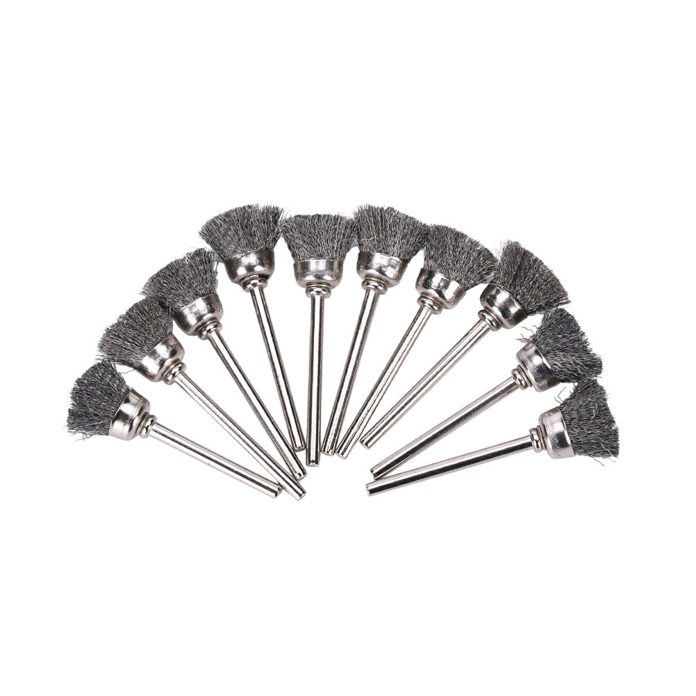 10pcs Electric Tool Steel Wire Wheel Brushes For The Engraver Abrasive Materials Cup Rust Accessories Rotary Tool