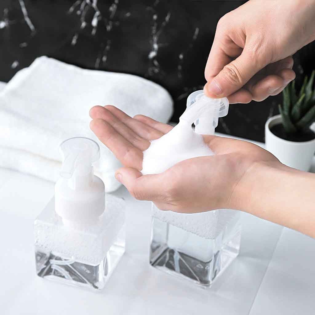 Foam Press Soap Dispenser 250ml/400ml Water Pump-Dispenser Foaming Soap Dispenser Pump-Bottle Liquid Soap for Kitchen Office