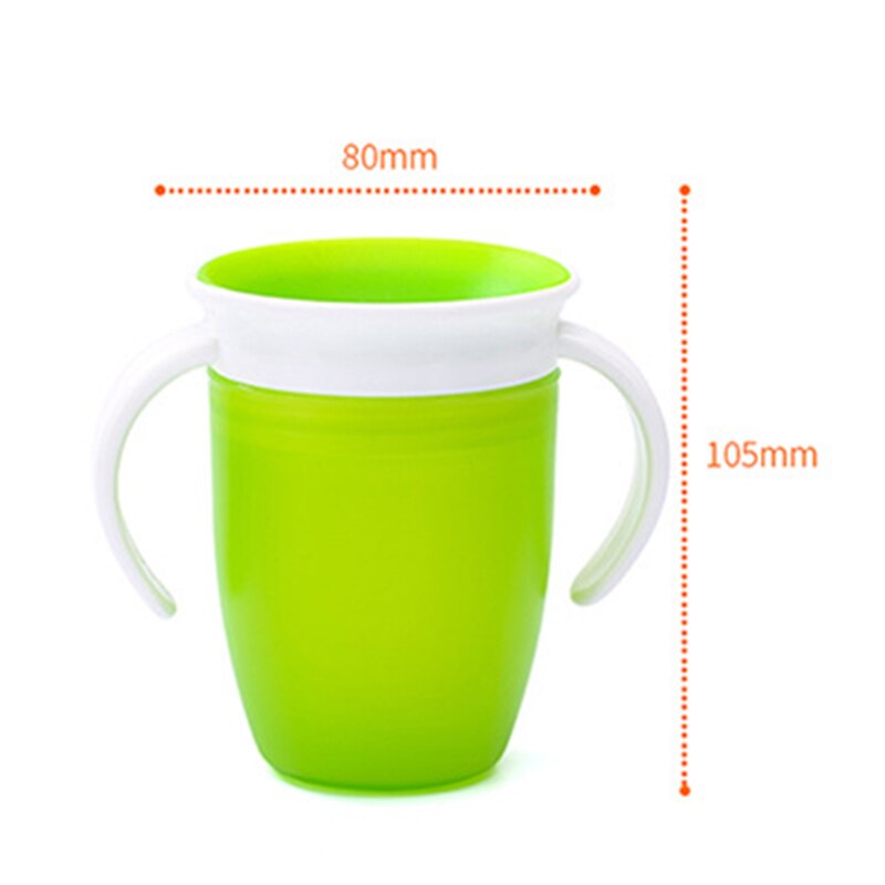 360 Degrees Can Be Rotated Baby Learning Drinking Cup With Handles Anti Spill Infant Training Leakproof Water Cup Bottle MBG0432