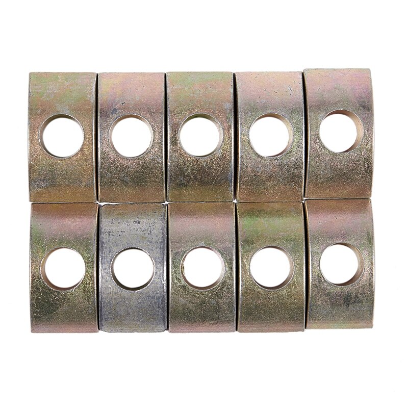 8.5mm Hole Furniture Connector Fittings Half Moon Nuts 10 Pcs