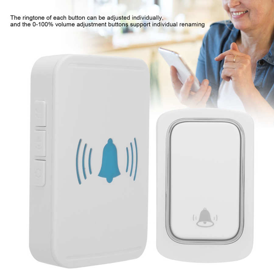 Self Powered Door Bell Smart Wireless Door Bell WiFi for Home Safety With record function and push messages
