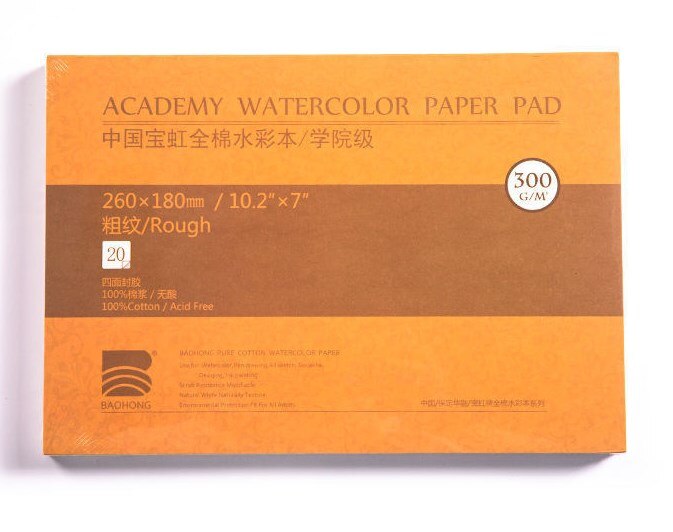 thumbnail image 2 of Rhodia Touch, Watercolor Book, Feinkörniges Papier Aus 100% Hadern 300g, 20 Blatt, A4 Querformat... 2 of 10
