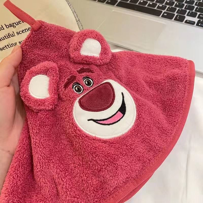 Serviette de toilette de dessin animé mignon pour enfants, décoration de cuisine, gant de toilette Kawaii, visage de mouchoir