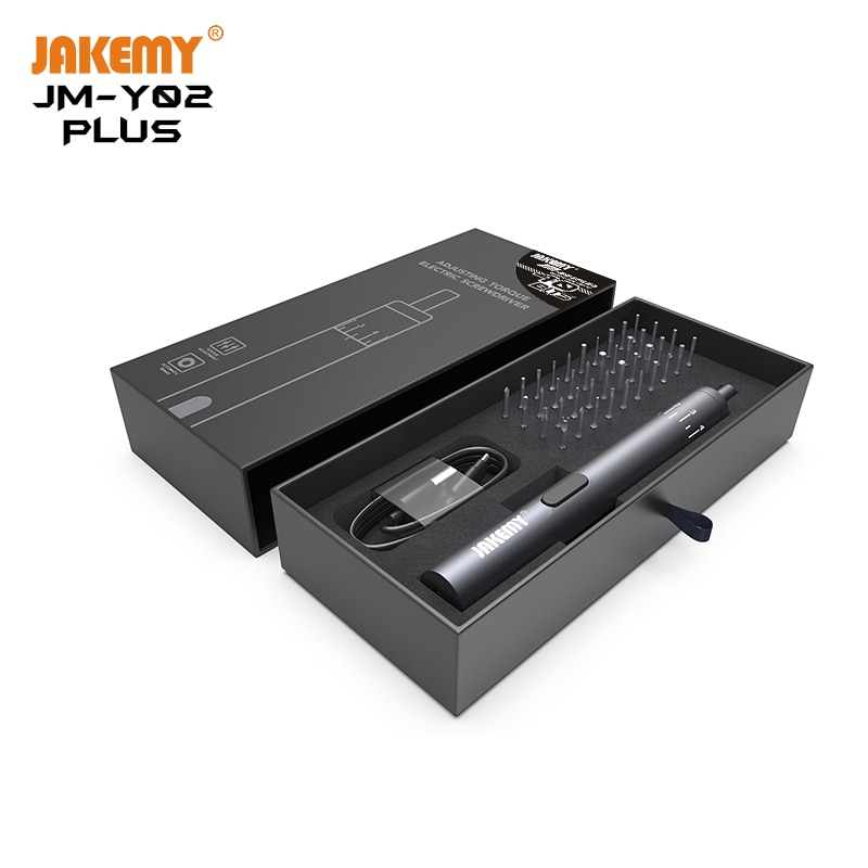Jakemy Y02 Plus Precisie Elektrische Schroevendraaier Set Diy Reparatie Tool Kit Voor Cellphone Camera Laptop Home Improvement