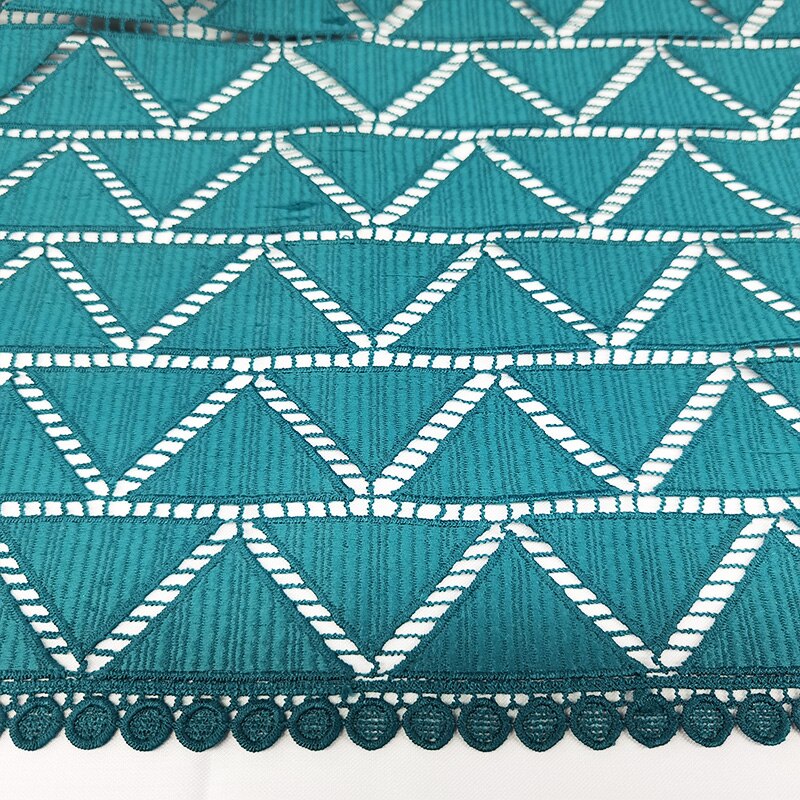 Encaje Soluble en agua, tela de encaje de guipur nigeriano , tela de encaje de cordón africano para vestido de mujer