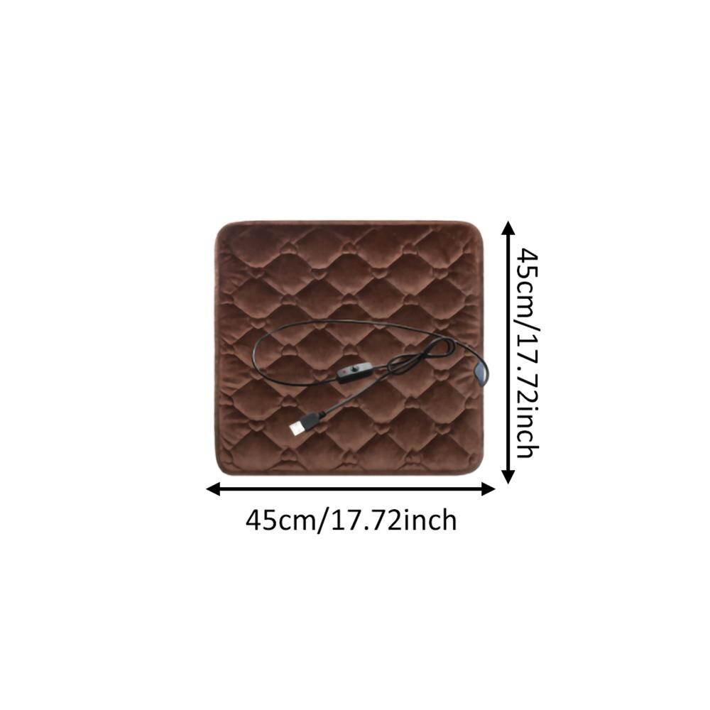 Auto Verwarmde Zitkussen 5V Usb Stoel Warmer Pad Antislip Verwarmde Warme Stoel Kussen Voor Auto Levert Thuis Kantoor auto Accessoires