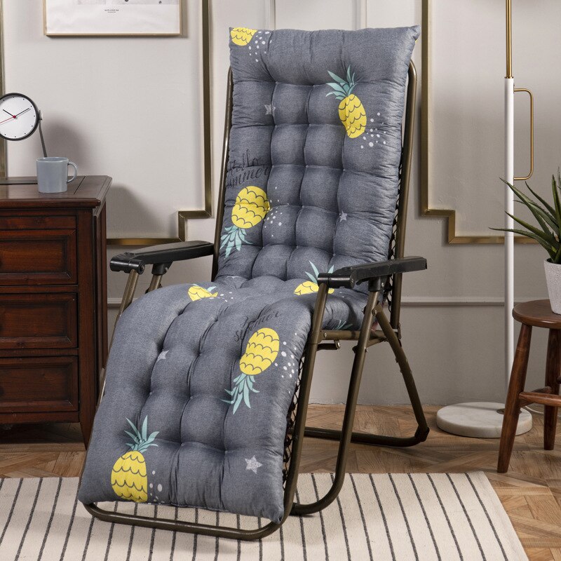 Coussin de chaise de Patio | Chaise longue d'extérieur, chaise de pont à bascule, siège de banc, matelas, sans chaise: Pineapple