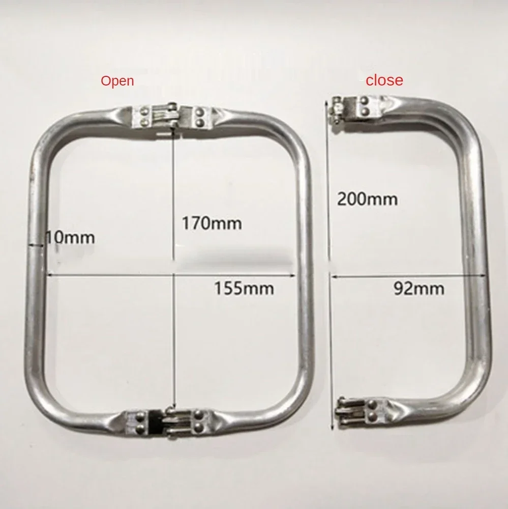 DIY Metalen Portemonnee Frame Handvat Kus Sluiting Slot Voor Tas Naaien Craft Tailor Accessoires Tas Frame Voor Portemonnee Rugzak Tassen Onderdelen: Rose Gold