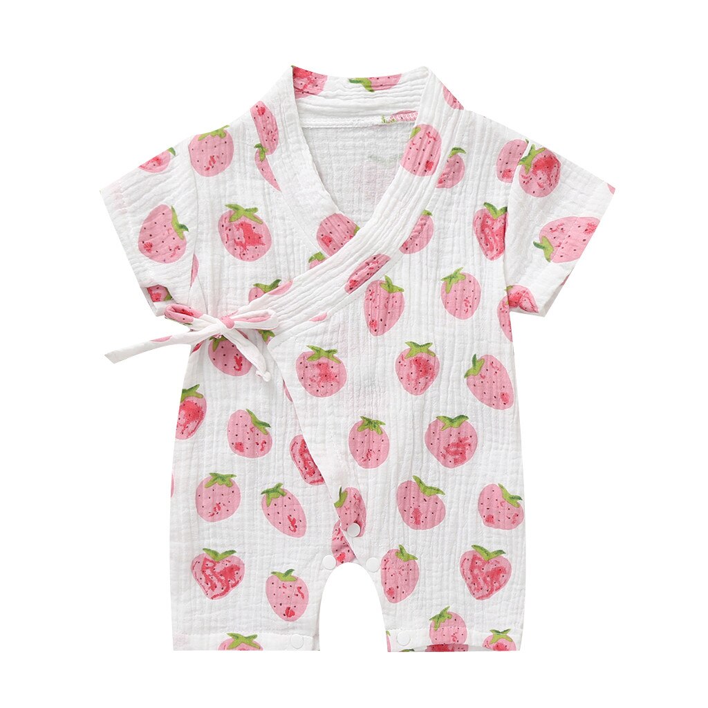 Baby pyjamas nyfødt spædbarn baby dreng piger kanin garn kappe kimono romper jumpsuit nattøj платье летнее