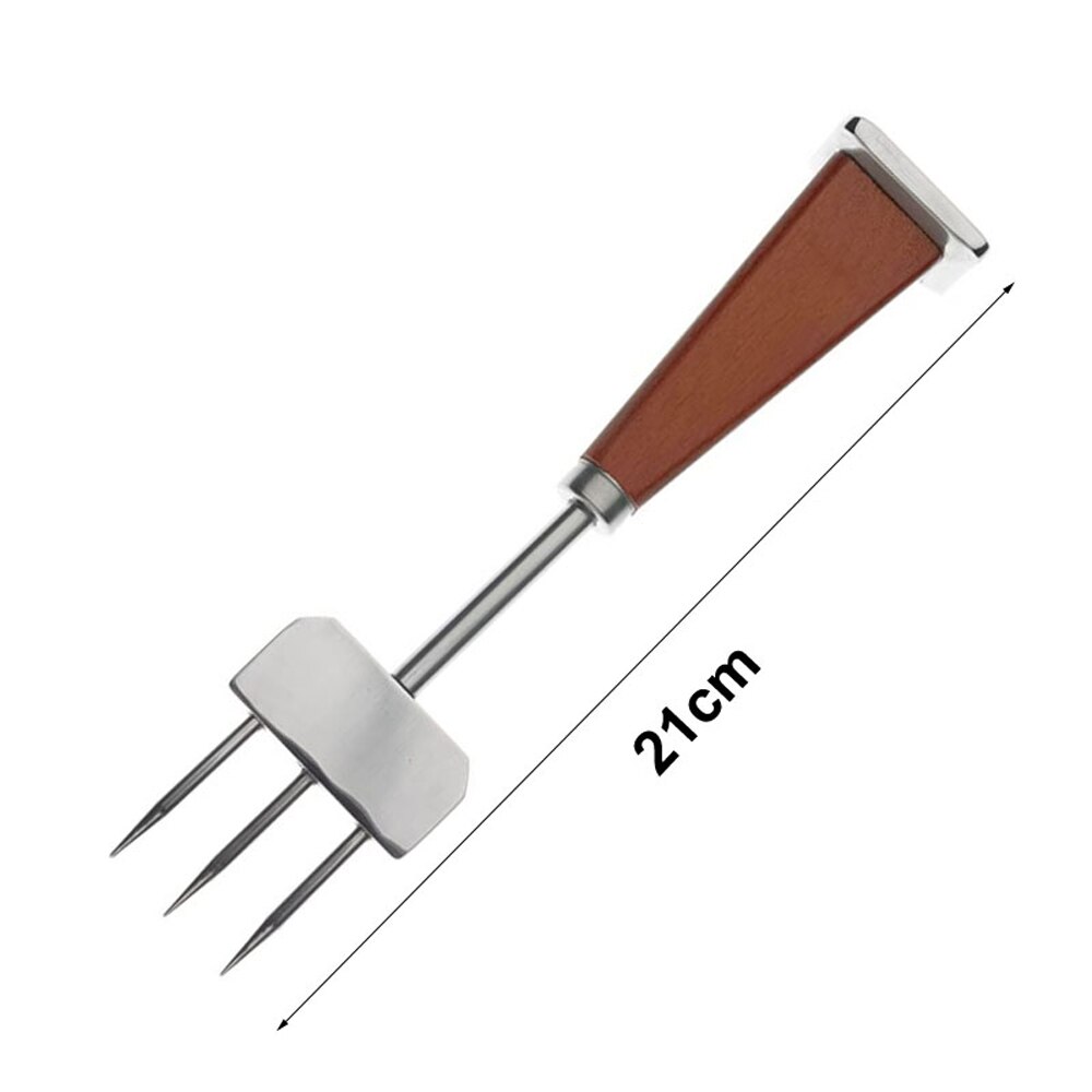 UNTIOR Ice Pick Crusher With Wooden Handle 304 Stainless Steel Ice Crusher for Cocktail Bartender Ice Hammer Carving Tools: F