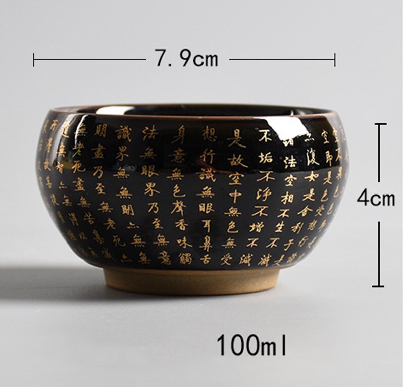 Herz Sutra Tee Tasse Blatt Meister Tee Becher Persönliche Zen Buddha Tee-einstellen Tasse Prämie Heimat Leben Tee Zubehör