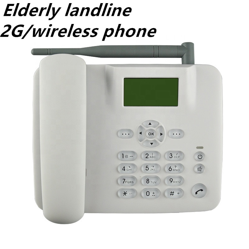 Mobile Wireless 2G Card Telephone Base Type Mobile Phone Fixed Landline Card Telephone Cordless Phone For Household Elderly