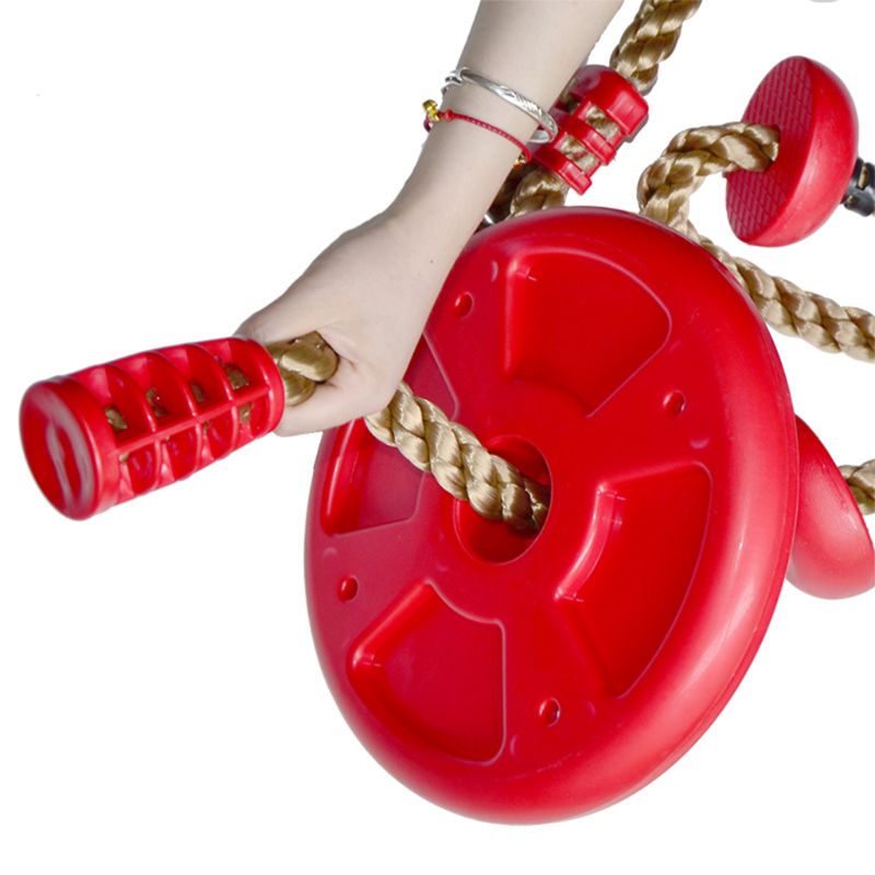 Zware Plastic Schommel-Indoor En Outdoor Klimmen Touw Met Disc Swing