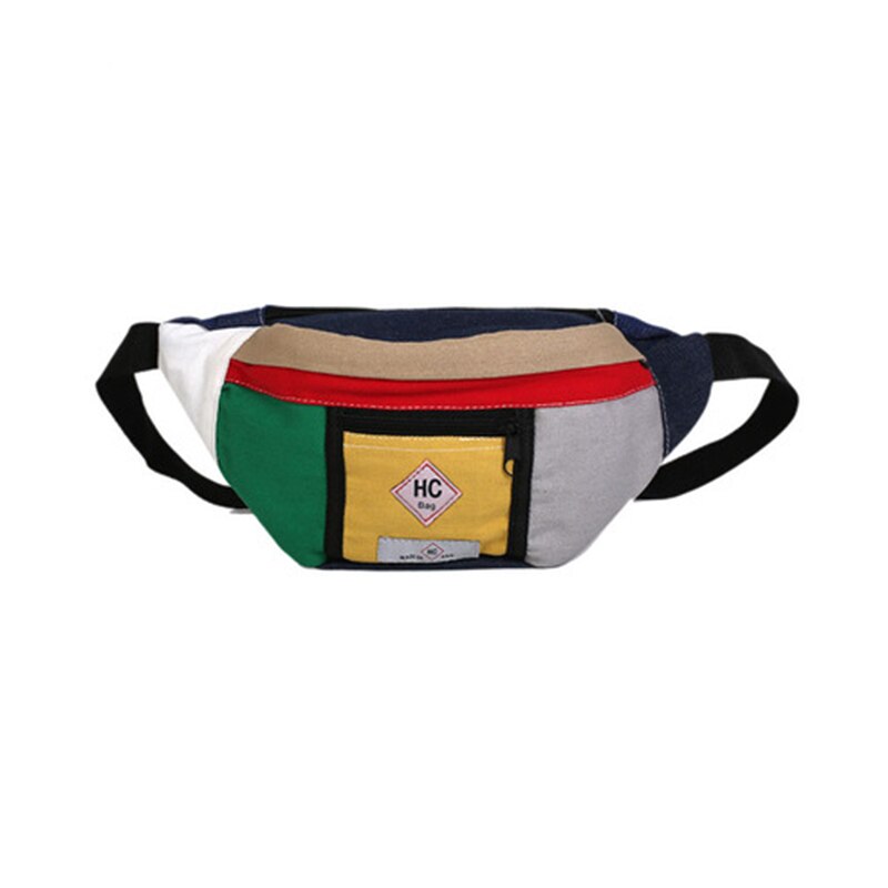 Leinwand Taille Tasche Männer unisex Taille Gürtel Tasche Männer fanny Pack lässig Straße Brust Tasche Männer lässig Taille Beutel b72: Grün fanny Pack