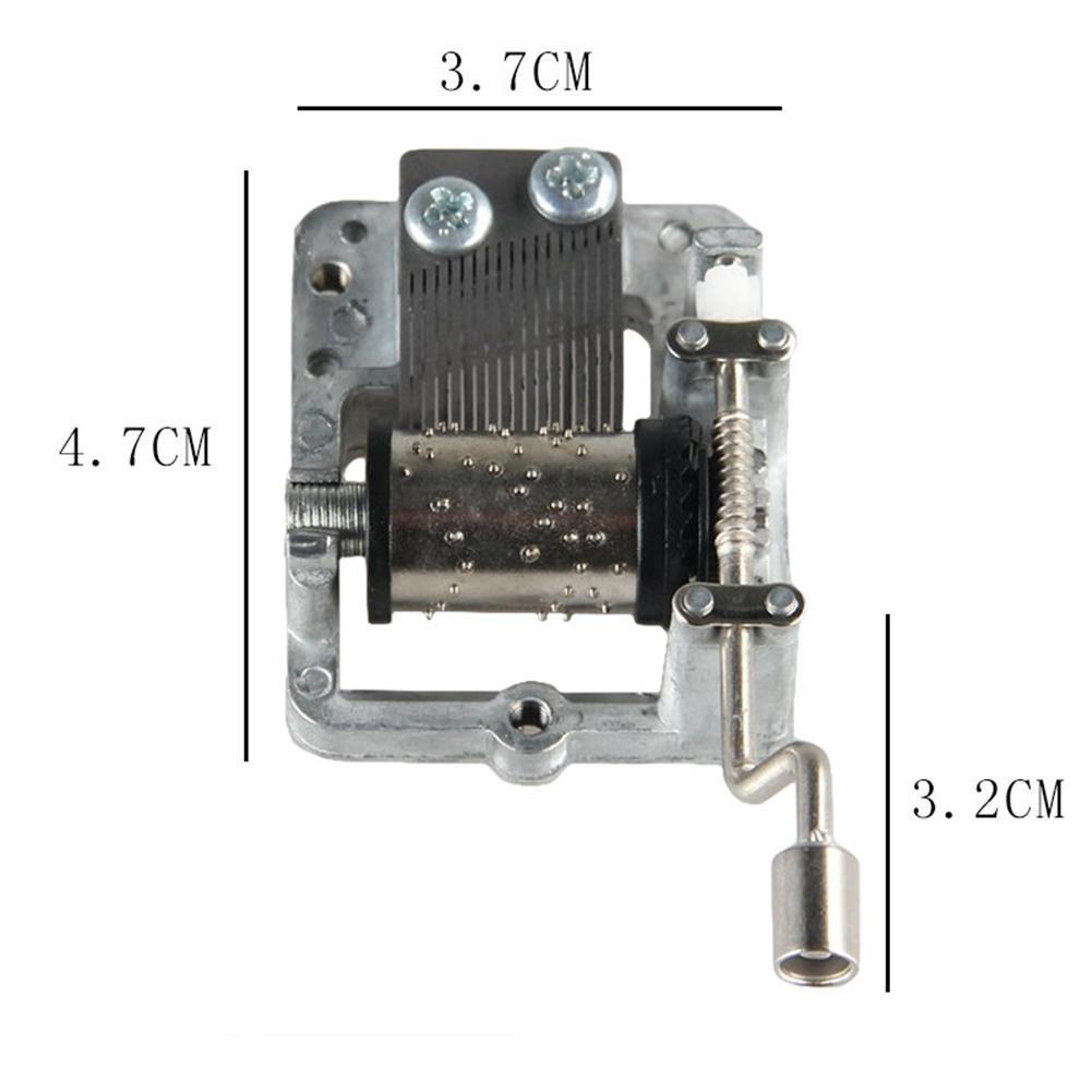 Metal Mini Music DIY Mechanical Hand Crank Craft Music Movement Decor