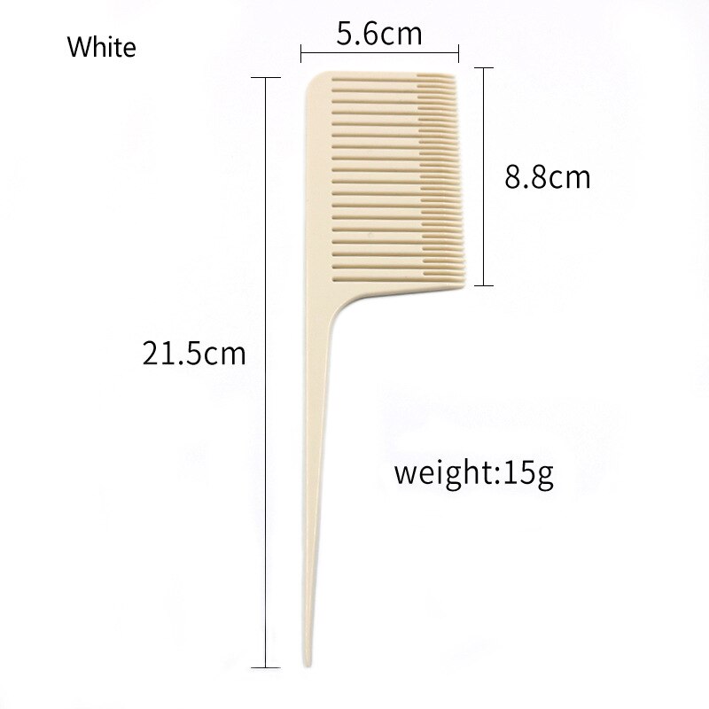 Peine de teñido de cola Pro-pelo teñido tejido corte peines cepillo de pelo para salón de peluquería resistente a altas temperaturas: Marfíl