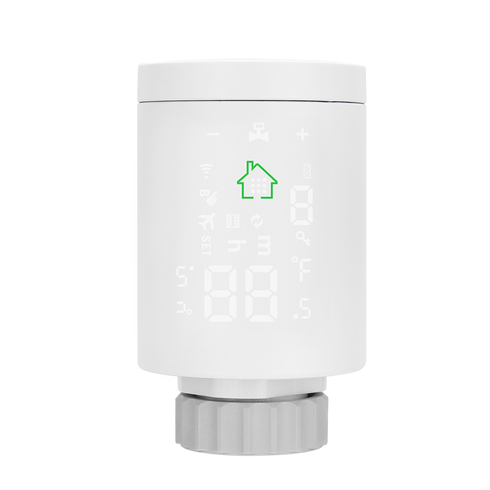 Tuya ZigBee3.0 Smart Radiator Actuator Thermostat Heater Temperature Controller Voice Control Works With Alexa Google Home: 1 Thermostat