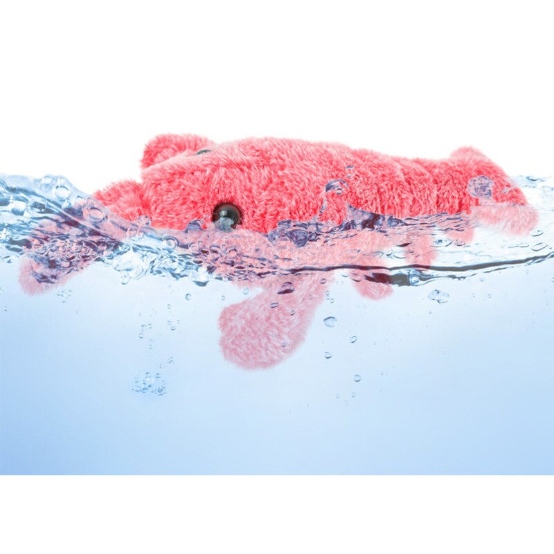 Kawaiii morze małpa pluszowe zabawki miękkie krewetki elektryczne wypchane lalki kreskówkowe zwierzęta morskie pluszowa lalka prezenty dla dzieci