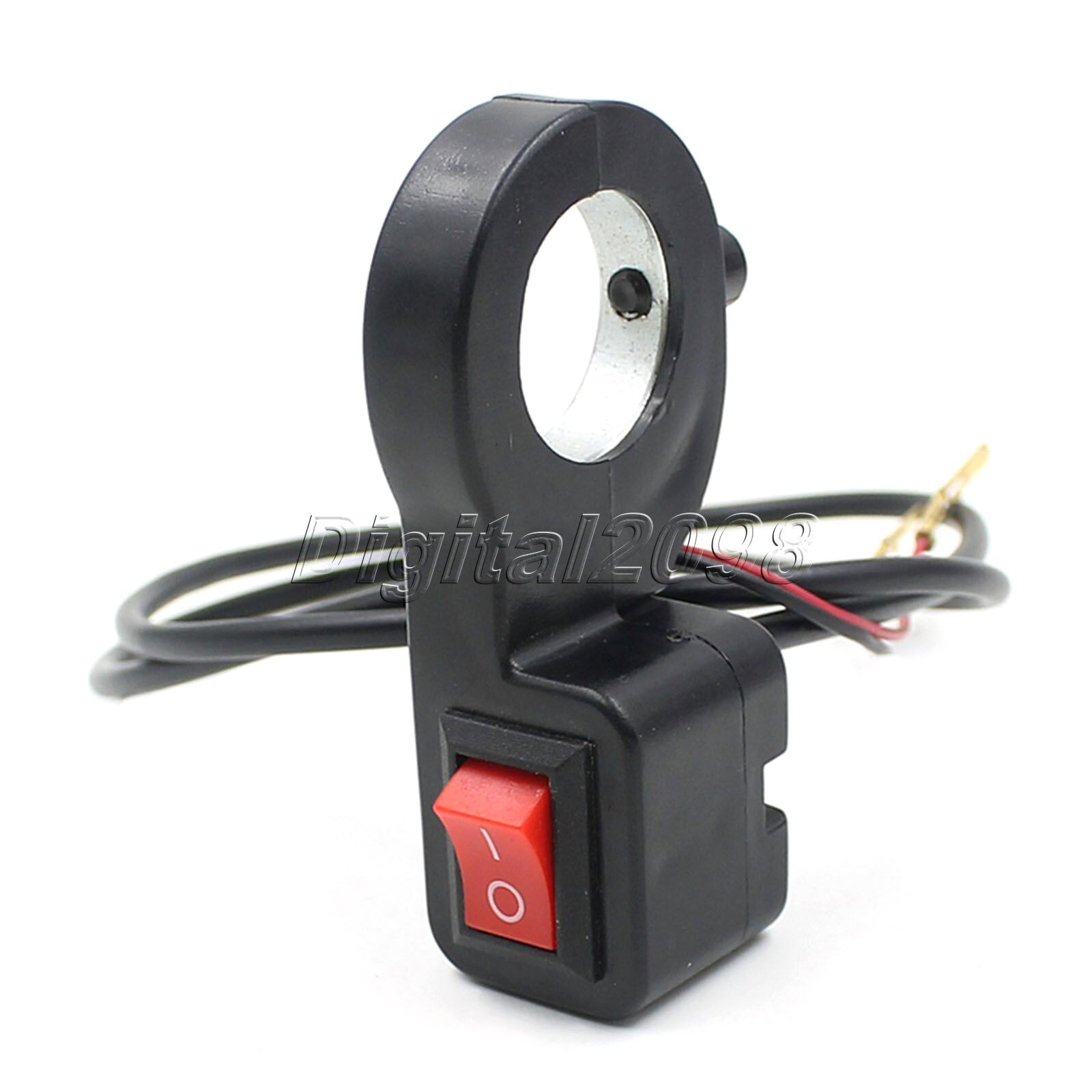 thumbnail image 2 of 7/8" Handlebar Switch For Motorcycle ATV - Headlight Fog Light ON/OFF Button, Red LED, Waterproof (12V 10A) 2 of 5