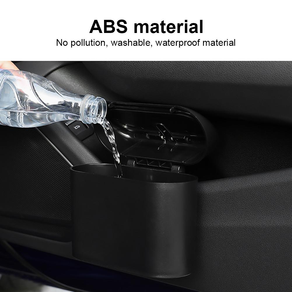 Car Trash Bin Garbage Dust Case Box Auto Car Storage Case Garbage Dust Case Box Trash Can Car Hanging Accessories